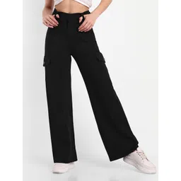 BROADSTAR Women Smart Straight Fit High-Rise Stretchable Trousers-picture-19