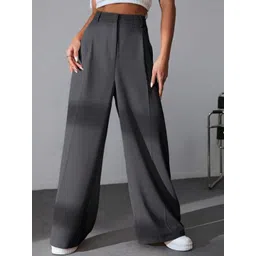 BROADSTAR Women Smart Stretchable High-Rise Loose Fit Parallel Trouser-picture-39