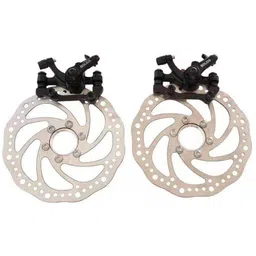 MTB Mechanical Disc Brake Set | Front & Rear Calipers with 160mm Rotors Bicycle Brake Disk-image-20