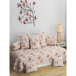 Bromwick 6-Pcs Pink & White Printed Diwan Set-picture-25