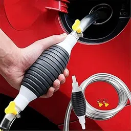 Bront High Flow Fuel Transfer Pump Kit - Portable Manual Siphon Pump for Petrol, Diesel, Oil Water & Fish Tanks - Multi-Purpose Car, Bike Fuel Pump | Liquid Pipe Siphon Tool for Petrol Diesel (2Miter)-picture-21
