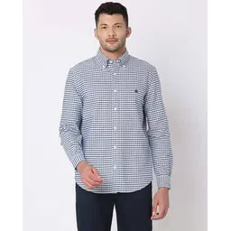 brooks brothers Men Checks Regular Fit Cotton Classic Shirt-picture-26