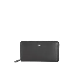 Brown Bear Black Casual Leather Rfid Zip Around Wallet for Women-picture-27