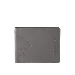 Brown Bear Grey Casual Leather Rfid Bi-Fold Wallet for Men-picture-23