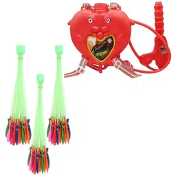 brown leaf (1 Pichkari + 3 Magic Baloon)For Kids Holi Festival & Summer Pool Party Fun Water Gun-picture-20