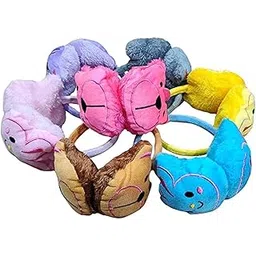 brown leaf Winter soft fabric Earmuffs for Kids Headband For Womens and Girls-picture-31