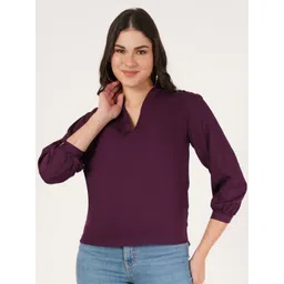 Brownverse Embellished Crepe Top-picture-40