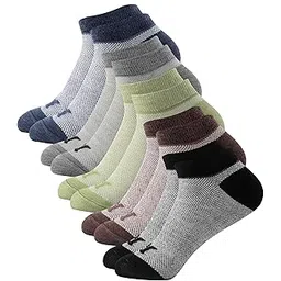 Ankle Length Socks for Men & Women Made With Combed Cotton, Ideal for Regular Casual Wear (Pack of 5), Free Size (Multicolors)-image-16