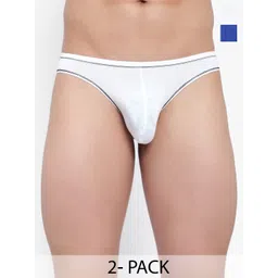 Bruchi CLUB Pack Of 2 Low-Rise Bikini Briefs BRC-ML-FOXY-314-WH-NBL-2C-S-picture-24