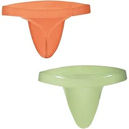 bruchi club Side String Daisy Yellow and Orang See Through Men's Thong | Sexy Men's Thongs Online | Men's Thong Underwear | Men's Thong Brief Set of 2 | Men's Thongs Combo of 2-picture-36