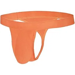 bruchi club Side String Tiger Orange See Through Men's Thong | Underwear | Brief | Undies | Amazon-picture-39