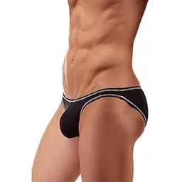 bruchi club Thongs for Men's Polyester Blend G-Strings and Thongs Black Medium Size Thongs for Men's-picture-34
