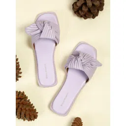 Bruno Manetti Women Purple Open Toe Flats-picture-15