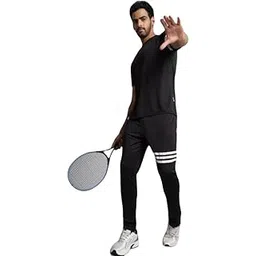 bruseant Cotton Lycra Blend Casual Regular Fit Striped Tracksuit for Men-picture-50