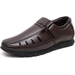 brute Faux Leather Sandals for Men | Fisherman Sandals | Closed Ethnic Sandals-picture-18