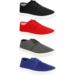 bruton Combo Pack Of 4 Casual Shoes Loafer Shoes Sneakers For Men-picture-16