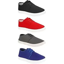 bruton Combo Pack of 4 Casual Shoes Loafer Shoes Sneakers for Men (Multicolor)-picture-10