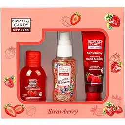 Bryan & Candy Strawberry Bath Kit Women's Day Gift Set For Women| Shower Gel, Fragrance Mist, Hand & Body Lotion | Vegan, pH 5.5, SLS & Paraben-Free (Bath Kit)-picture-29