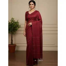 Brynbrit Woven Design Pure Cotton Khadi Saree-picture-26