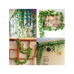 BS AMOR Pack of 12 Green Artificial Money Plant Creeper Bail-picture-37