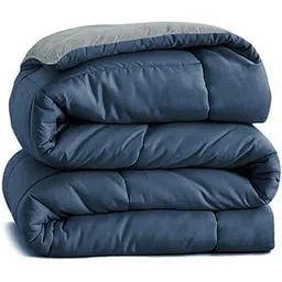 BSB HOME Microfiber Reversible AC Comforter/Blanket for Double Bed | Ultra Soft & Dual Colour All Weather Duvet |Solid Teal & Grey, 200 GSM, 90 x 100 inches-picture-16