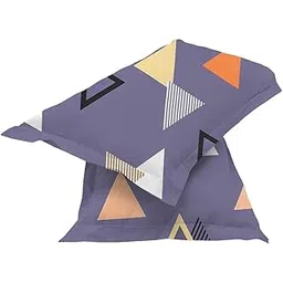 BSB HOME Cotton Pillow Cover/Case Set (2 Pcs) - 18"x28" inches, Grey&Orange-picture-41