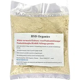 BSD Organics Facial/body mask/scrub powder of White turmeric/Zedoary root/Foolaankilaangu/POOLANKILANGU/Kichilli Kilangu - 200g-picture-29