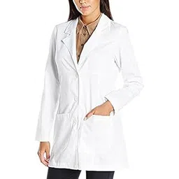 bsf uniforms Women's White Polycotton Full Sleeves Medium Size Lab Coat for Chemistry Lab Students: Ideal for Doctors, Surgeons, Nurses, Hospital Staff Etc-picture-27