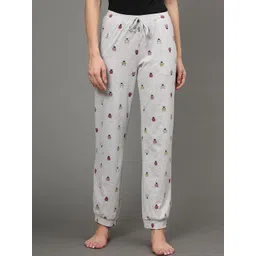 BStories Women Grey Printed Lounge Pants-picture-35