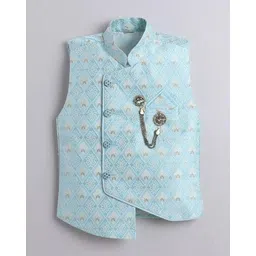 bt dezines Boys Geometric Kurta Pyjama Set image 2