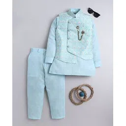 bt dezines Boys Geometric Kurta Pyjama Set-picture-10