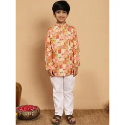 BT DEZINES Boys Printed Regular Kurta with Pyjamas-picture-19