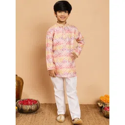 BT DEZINES Boys Printed Regular Thread Work Kurta with Pyjamas-picture-18
