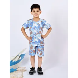 BT DEZINES Boys Printed T-shirt with Shorts Clothing Set-picture-27