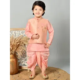 BT DEZINES Boys Regular Thread Work Kurta with Dhoti Pants-picture-37