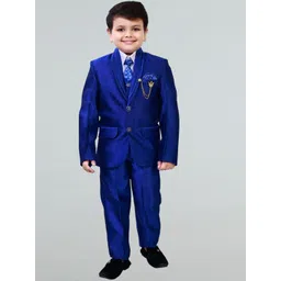 BT DEZINES Boys Single-Breasted 5 Piece Party Suits-picture-55
