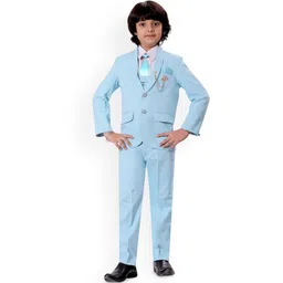 BT DEZINES Boys Single-Breasted 5-Piece Party Suits-picture-32