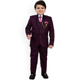 BT DEZINES Boys Single-Breasted 5-Piece Party Suits-picture-46