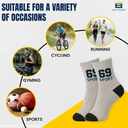 btag Sports Ankle Socks for Men & Women – Breathable, Sweat-Absorbent, Cushioned Athletic Socks for Running, Gym, Cycling.(PO12_ASSTRD) image 4