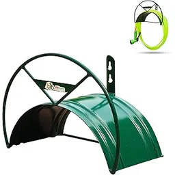 BTH Company Wall Mounted Watering Hose Holders - Heavy Duty Portable Irrigation Hose Hanger (Green)-picture-18