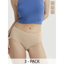 B'there Women Pack Of 3 High-Rise Basic Briefs P005_NBG_NBG_NBG-picture-10