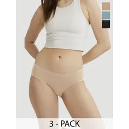 B'there Women Pack Of 3 Mid-Rise Hipster Briefs P004_NBG_CBK_CLB-picture-17