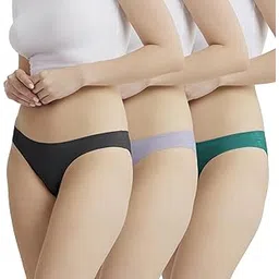 b'there Women's Modern Essentials Seamless Bikini Briefs - Lightweight, Soft, Breathable, No-Show Underwear for Everyday Comfort- Pack of 3-picture-10