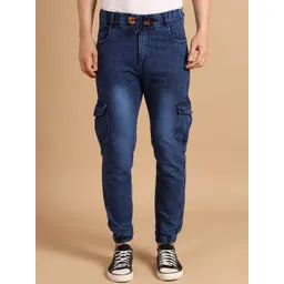 BuaGi Collection Men Jogger Mid-Rise Stretchable Cotton Cargos Jeans-picture-25