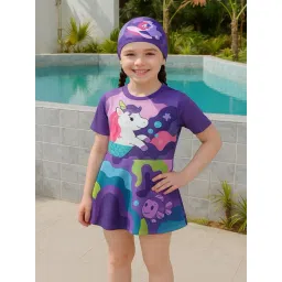 Bubble Berry Girls Multicolor Printed Swimsuit-picture-20