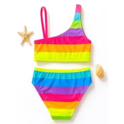 Bubble Berry Girls Multicolor Printed Swimsuit image 2