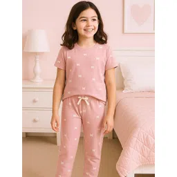 bubble berry Girls Printed Night suit image 4