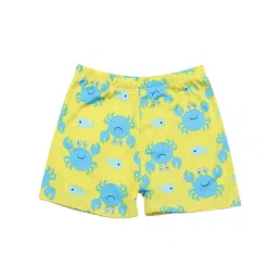 Bubble Berry Girls Yellow Printed Swimsuit image 1