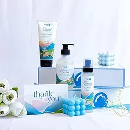 Bubble Me Chamoli Blossom Gift Set | Consists of Shower Gel, Body Lotion and Body Mist | Gift Box for Men and Women | Delicate Fragnance with Natual Calming Properties | Vegan | Sulphate and Paraben Free-picture-48