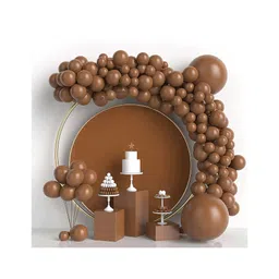 Bubble Trouble Brown Vibrant party balloons for decoration Brown  Pack of -100 image 1